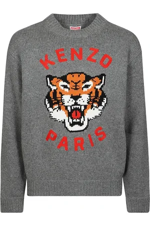 Kenzo Heren, Truien, Grijs, Maat: S Katoen