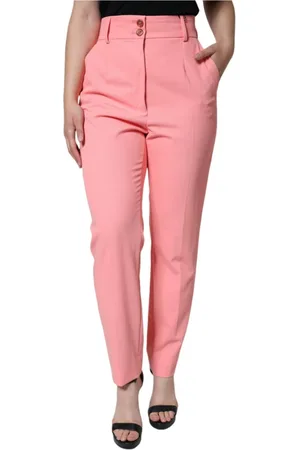 Dolce & Gabbana Dames, Broeken, Roze, Maat: M Viscose