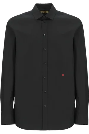 Moschino Heren, Overhemden, Zwart, Maat: 3XL
