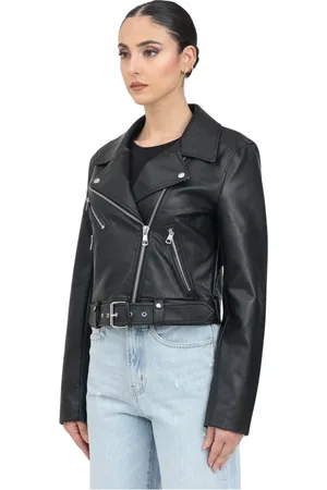ONLY Dames, Jassen, Zwart, Maat: XL Leer