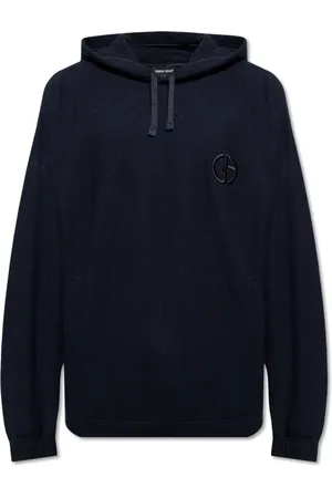 Giorgio Armani Heren, Sweatshirts & Hoodies, Blauw, Maat: XL Kasjmier