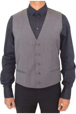 Dolce & Gabbana Heren, Pakken, Grijs, Maat: M Wol