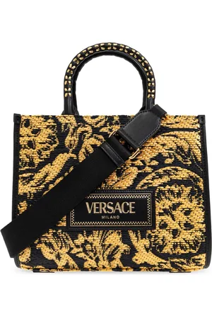 VERSACE Dames, Tassen, Zwart, Maat: ONE Size Katoen