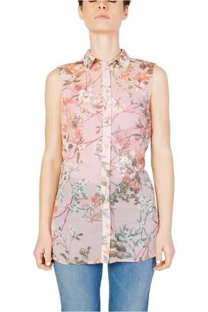 Guess Dames, Blouses & Shirts, Veelkleurig, Maat: M Poliester