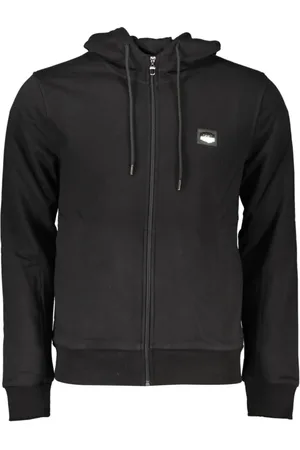 Roberto Cavalli Heren, Sweatshirts & Hoodies, Zwart, Maat: M Katoen