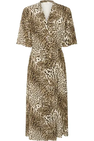 Gestuz Dames, Jurken, Bruin, Maat: XS Leer