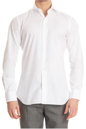 BARBA Heren, Overhemden, Wit, Maat: 2XL Katoen