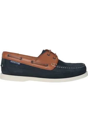 Mephisto Heren, Schoenen, Blauw, Maat: 44 1/2 EU Leer