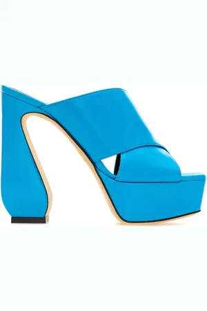 Sergio Rossi Dames, Schoenen, Blauw, Maat: 36 1/2 EU