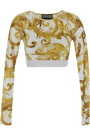VERSACE Dames, Tops, Veelkleurig, Maat: XS Poliester