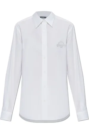 Moschino Dames, Blouses & Shirts, Wit, Maat: 2XS Katoen