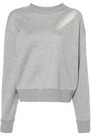 Alexander McQueen Dames, Truien, Grijs, Maat: S Katoen