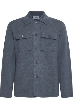 D4.0 Heren, Overhemden, Grijs, Maat: 2XL Wol
