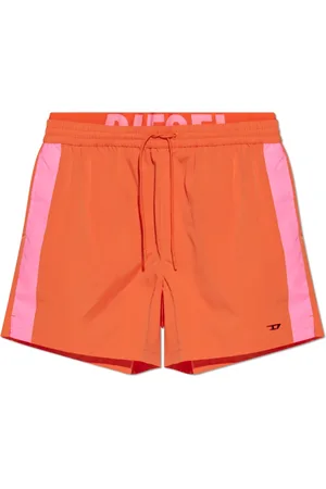 Diesel Heren, Badkleding, Oranje, Maat: 2XL Leer