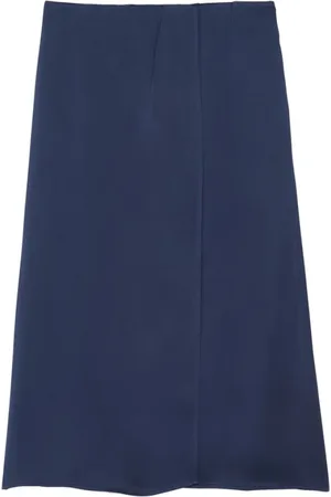 Inès de la Fressange Dames, Rokken, Blauw, Maat: 2XS Linnen