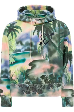Palm Angels Heren, Sweatshirts & Hoodies, Groen, Maat: L Katoen