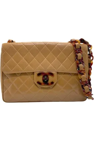 CHANEL Dames, Pre-owned, Bruin, Maat: ONE Size Leer