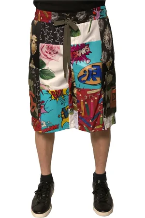 Dolce & Gabbana Heren, Korte broeken, Veelkleurig, Maat: M Katoen
