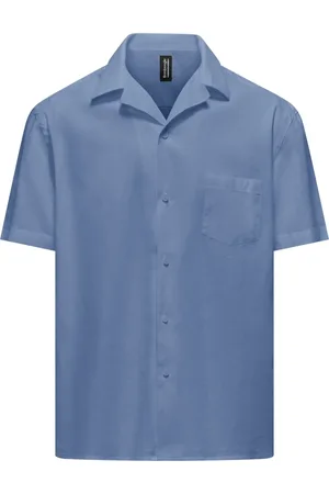 Bomboogie Heren, Overhemden, Blauw, Maat: L Katoen