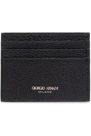 Giorgio Armani Heren, Accessoires, Zwart, Maat: ONE Size Leer