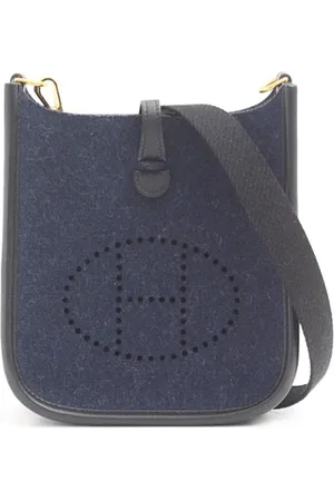Hermès Dames, Pre-owned, Blauw, Maat: ONE Size Tweed