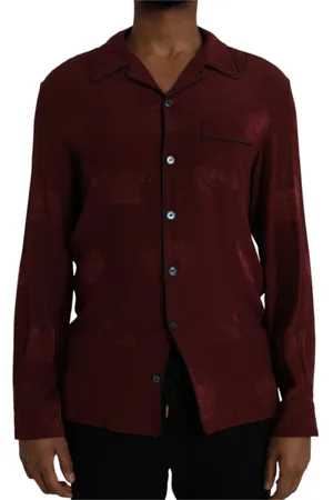 Dolce & Gabbana Heren, Overhemden, Bruin, Maat: M Zijde