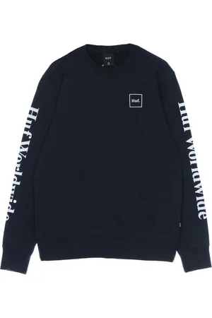 Huf Heren, Sweatshirts & Hoodies, Blauw, Maat: L Katoen