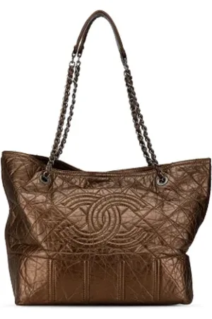CHANEL Dames, Pre-owned, Bruin, Maat: ONE Size Leer