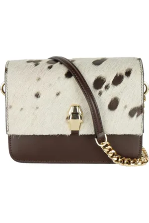 Roberto Cavalli Dames, Tassen, Bruin, Maat: ONE Size Leer