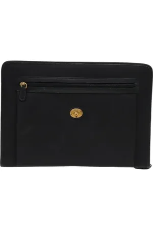 Burberry Dames, Pre-owned, Zwart, Maat: ONE Size Leer