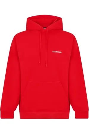 Balenciaga Heren, Sweatshirts & Hoodies, Rood, Maat: XS Katoen