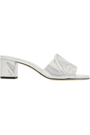 Alexander McQueen Dames, Schoenen, Grijs, Maat: 36 EU Leer