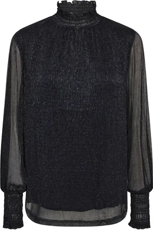 Mos Mosh Dames, Blouses & Shirts, Blauw, Maat: L Viscose