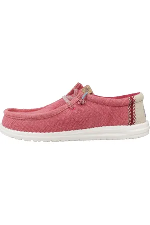 Hey dude Heren, Schoenen, Rood, Maat: 43 EU Jute