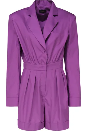 Andamane Dames, Jumpsuits & Playsuits, Paars, Maat: M Katoen