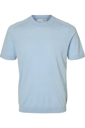 SELECTED Heren, Tops, Blauw, Maat: S Wol
