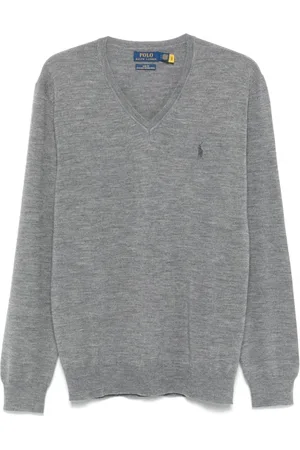 Ralph Lauren Heren, Truien, Grijs, Maat: S Wol