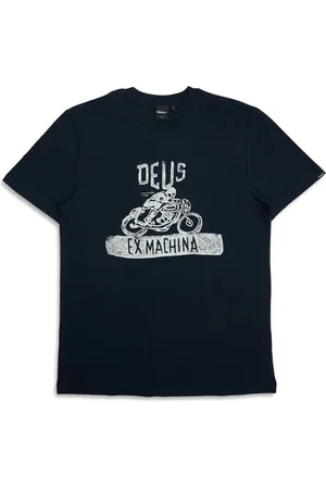 Deus Ex Machina Heren, Tops, Blauw, Maat: M Katoen