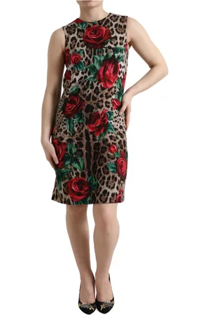 Dolce & Gabbana Dames, Jurken, Bruin, Maat: 3XS Wol