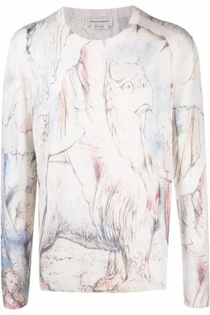 Alexander McQueen Heren, Truien, Veelkleurig, Maat: S Zijde