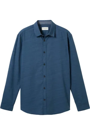 TOM TAILOR Heren, Overhemden, Blauw, Maat: XL