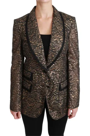 Dolce & Gabbana Dames, Jassen, Veelkleurig, Maat: M Leer
