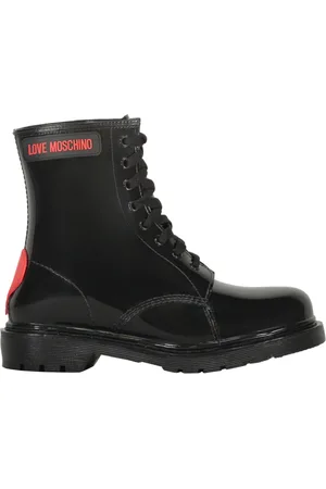Moschino Dames, Schoenen, Zwart, Maat: 38 EU Leer