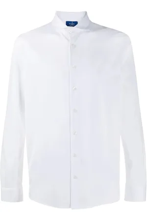 BARBA Heren, Overhemden, Wit, Maat: 2XL Katoen