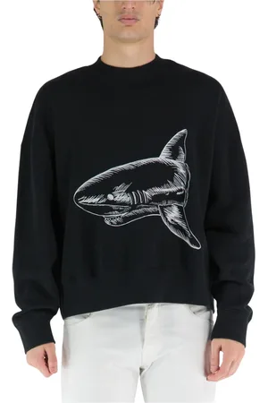 Palm Angels Heren, Sweatshirts & Hoodies, Zwart, Maat: L Katoen