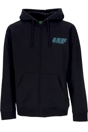 Huf Heren, Sweatshirts & Hoodies, Zwart, Maat: L Katoen