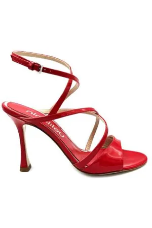 NINALILOU Dames, Schoenen, Rood, Maat: 40 EU Leer