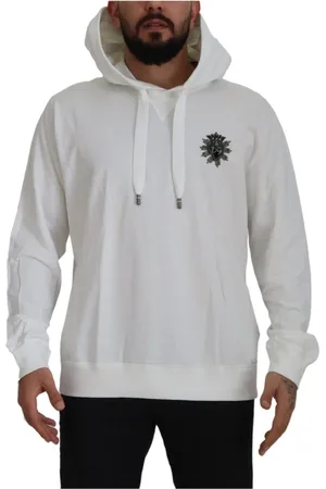 Dolce & Gabbana Heren, Sweatshirts & Hoodies, Wit, Maat: 3XL Katoen
