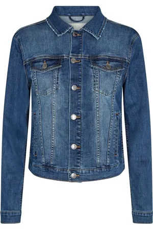Freequent Dames, Jassen, Blauw, Maat: S Denim