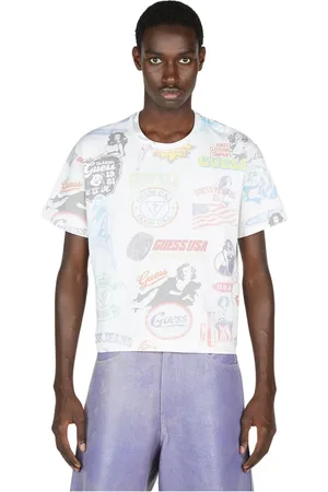 Guess Heren, Tops, Wit, Maat: L Katoen